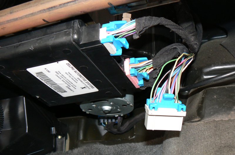Location of the Body Control Module under dash on passenger side